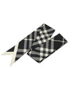 Nova Check Silk Scarf Black - BURBERRY - BALAAN 2