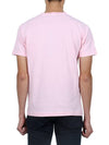 Garment Dyed Institutional One Print Cotton Jersey Short Sleeve T Shirt Pink - STONE ISLAND - BALAAN 5