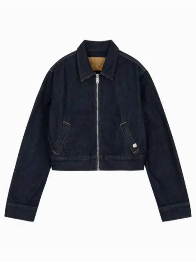 Jeans Zipper Denim Jacket Dark Blue - CALVIN KLEIN - BALAAN 2