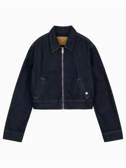 Jeans Zipper Denim Jacket Dark Blue - CALVIN KLEIN - BALAAN 2