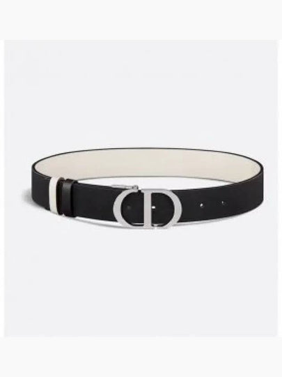 30 Montaigne Reversible Belt White Black - DIOR - BALAAN 2