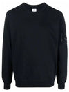 Men's Light Fleece Lens Wappen Sweatshirt Black - CP COMPANY - BALAAN 2