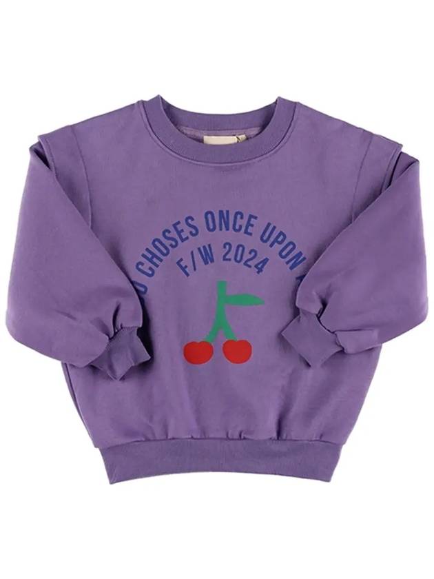 Circle Logo Cherry Sweatshirt Purple - BOBO CHOSES - BALAAN 5