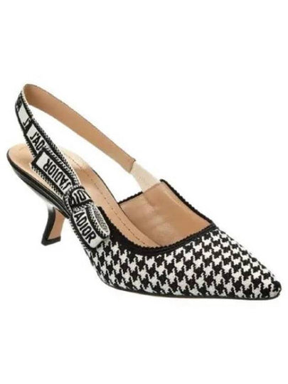 J'adior Micro Houndstooth Slingback Heels - DIOR - BALAAN 2