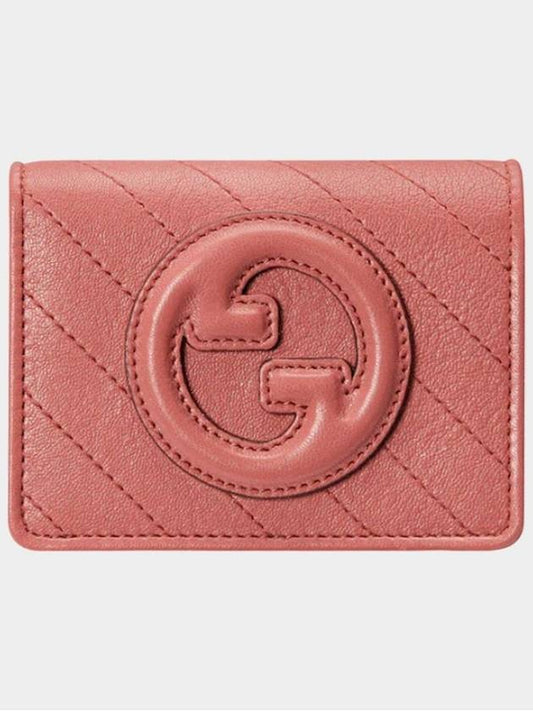 Blondie card half wallet pink 760317 - GUCCI - BALAAN 1