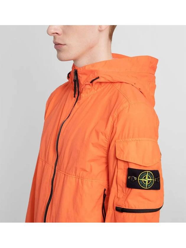 Men's Wappen Patch Naslan Watro Hooded Jacket Orange - STONE ISLAND - BALAAN 6