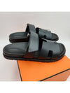 Chypre Calfskin Sandals Black - HERMES - BALAAN 8