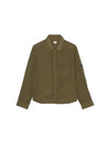 Chrome-R Pocket Over Long Sleeve Shirt Green - CP COMPANY - BALAAN 2