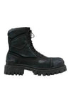 Worn Effect Combat Wolker Boots Black - BALENCIAGA - BALAAN 2