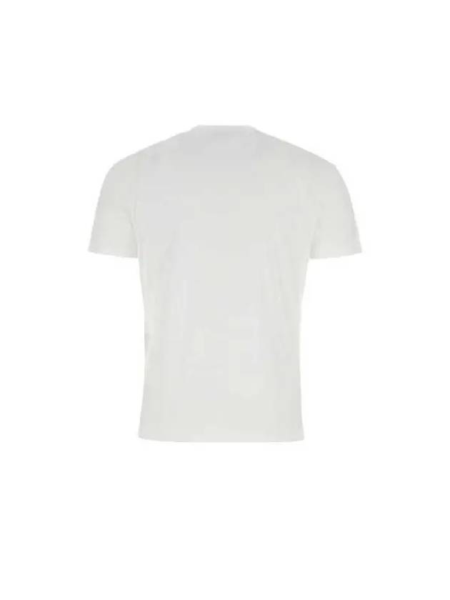 Men's Lyocell Round Neck Cotton Short Sleeve T-Shirt White - TOM FORD - BALAAN 3