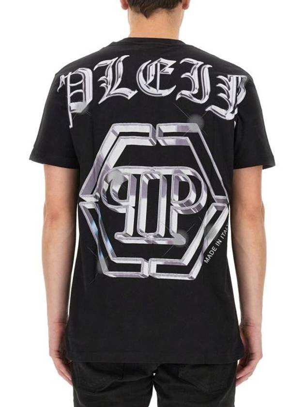 short sleeve t-shirt MTK6447 PJY002N02 BLACK - PHILIPP PLEIN - BALAAN 1