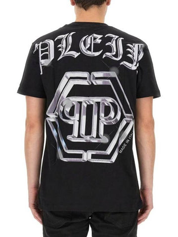 short sleeve t-shirt MTK6447 PJY002N02 BLACK - PHILIPP PLEIN - BALAAN 1