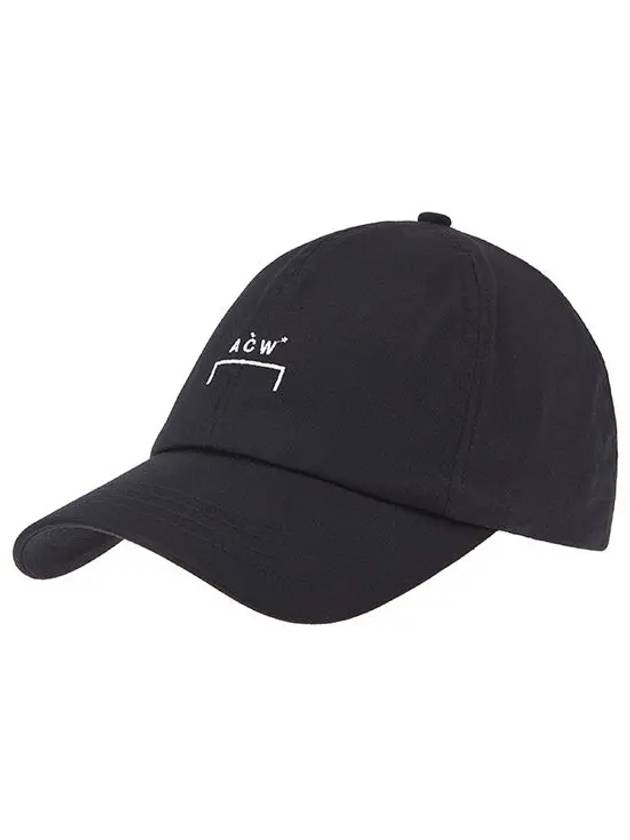 Men's White Embroidered Logo Ball Cap Black - A-COLD-WALL - BALAAN 3