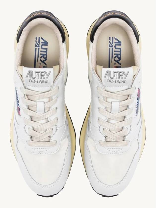 Autry Reelwind Low Sneakers In Nylon And Black And White Leather - AUTRY - BALAAN 4