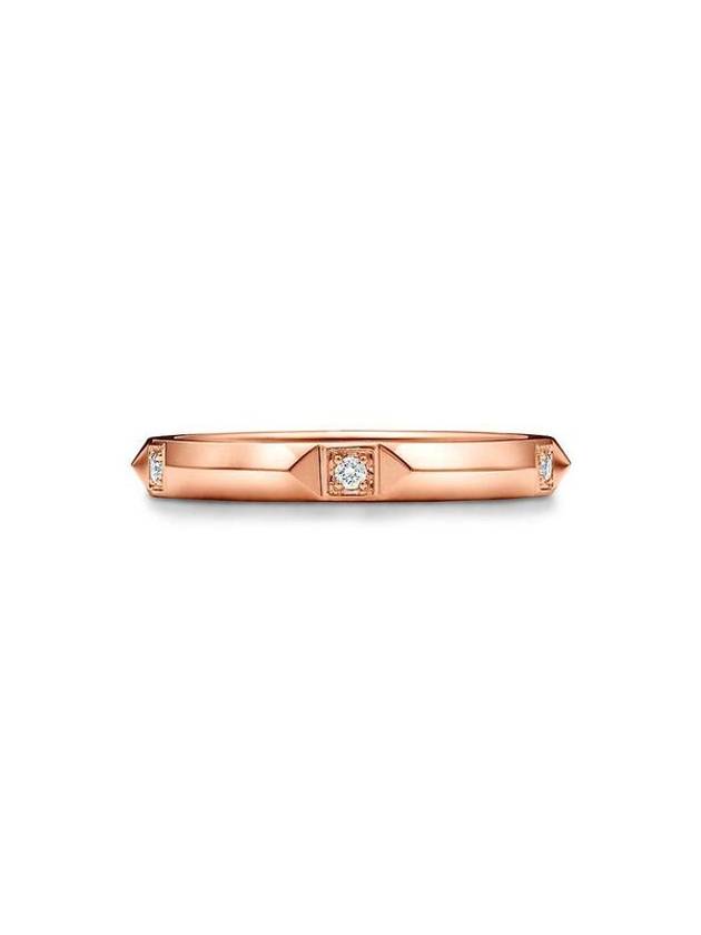 Band ring 8K rose gold and diamond 67134214 - TIFFANY & CO. - BALAAN 1