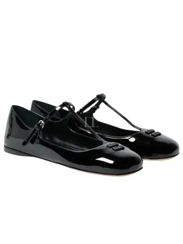 Patent Leather Ballerinas Black - MIU MIU - BALAAN 2