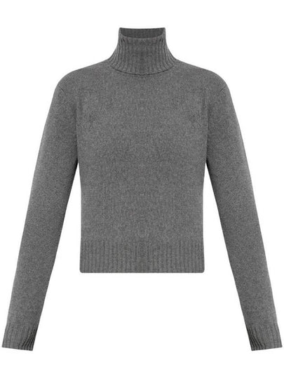 Cashmere Knit Turtleneck Light Grey - AMI - BALAAN 2