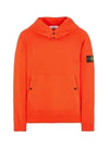 Garment Dyed Hoodie Lobster Red - STONE ISLAND - BALAAN 2