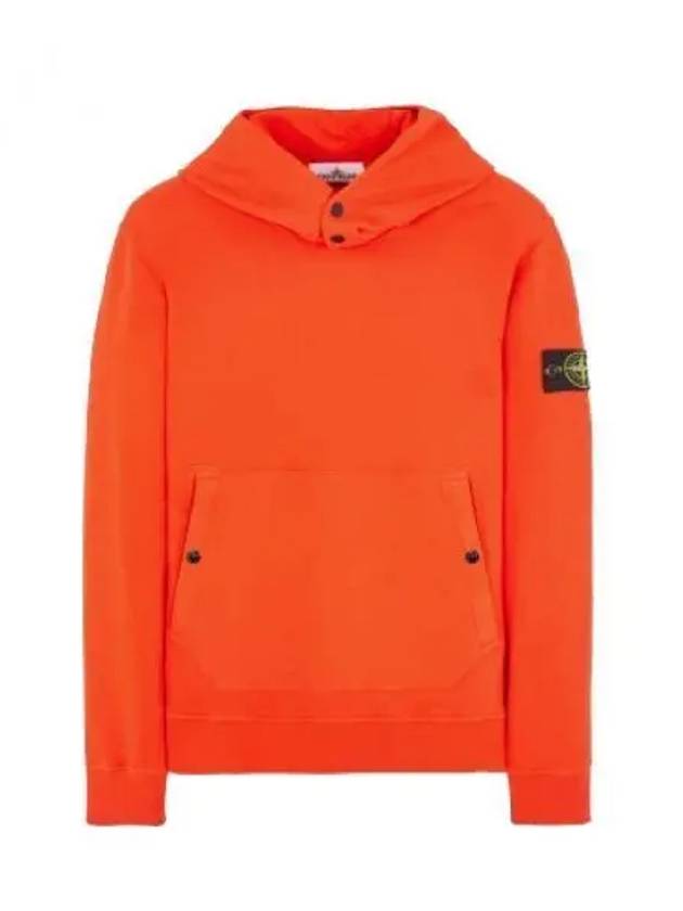 Garment Dyed Hoodie Lobster Red - STONE ISLAND - BALAAN 2