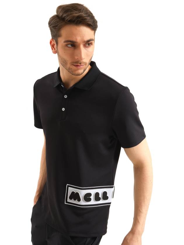 Velcro tshirt BLACK SHORT SLEEVE FOR MEN - MULLIGUN - BALAAN 7