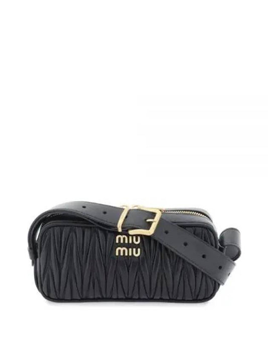 Materasse Nappa Leather Cross Bag Black - MIU MIU - BALAAN 2