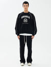 97 College Piping Short Sweatshirt Black - SSINANDLEE - BALAAN 4