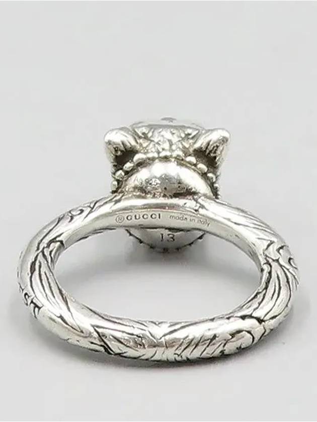 Anger Forest Wolf Head Silver Ring No 13 - GUCCI - BALAAN 3