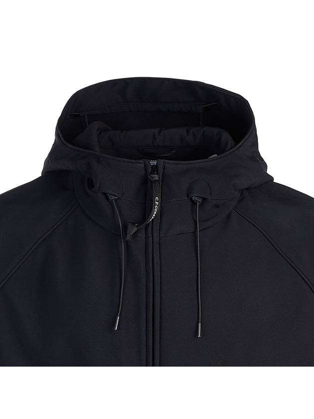 Lens Wappen Hooded Jacket Black - CP COMPANY - BALAAN 5