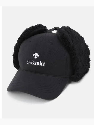 SWISS SKI ECCO eco fur earring ball cap black SP423SCPO1 - DESCENTE - BALAAN 1