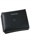 Tri-Fold Logo 3-Fold Card Wallet Black - ACNE STUDIOS - BALAAN 2