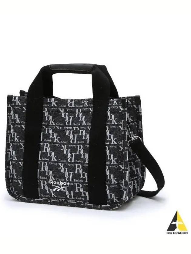 Monogram Tote Bag Women Black - REEBOK - BALAAN 1