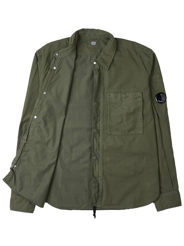 Gabardine Utility Long Sleeve Shirt Bronze Green - CP COMPANY - BALAAN 11