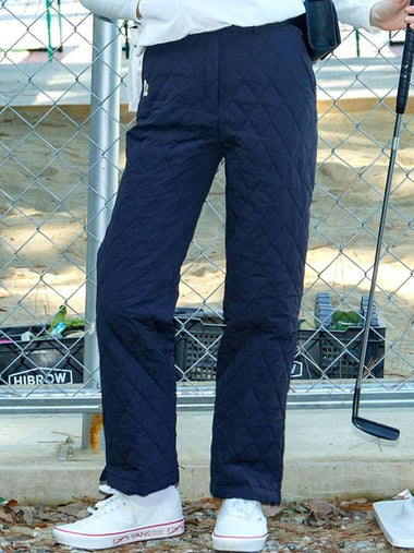 Skirt Shorts Winter Padded Long Pants Navy MCFW23PT 3NV - MACKY - BALAAN 1