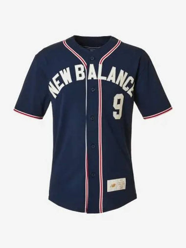 Uni Baseball Cotton Jersey 59 Navy - NEW BALANCE - BALAAN 1