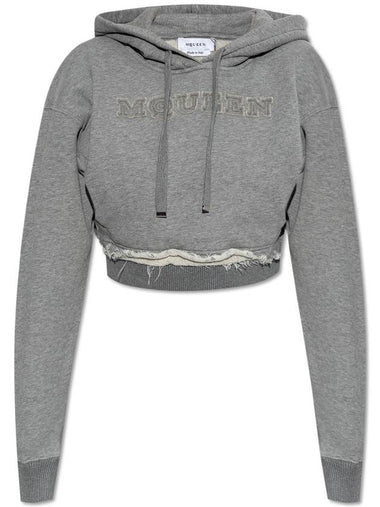 Alexander McQueen Hoodie, Women's, Grey - ALEXANDER MCQUEEN - BALAAN 1