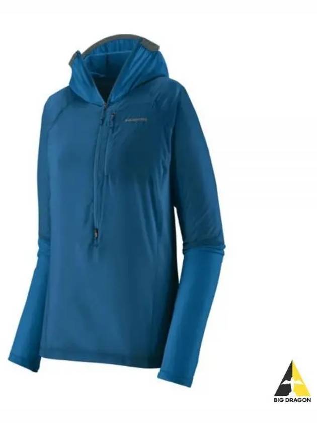 Women's Airshed Pro Pullover Half Zip Hooded Jacket Endless Blue - PATAGONIA - BALAAN 2