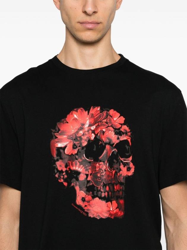 ALEXANDER MCQUEEN T-SHIRT WAX FLOWER - ALEXANDER MCQUEEN - BALAAN 5