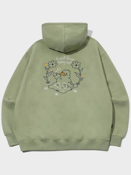 Will Bloom Flower Embroidery Hooded Top Khaki - CPGN STUDIO - BALAAN 2