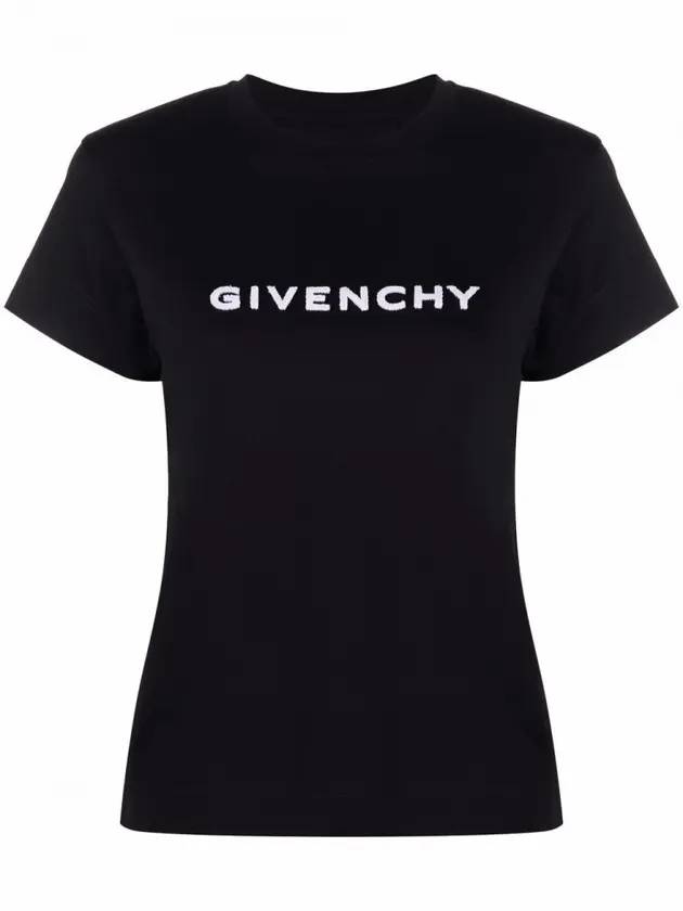 Cotton 4G Slim Fit Short Sleeve T-Shirt Black - GIVENCHY - BALAAN 1