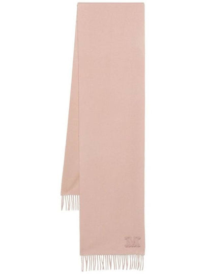 Embroidered Logo Scarf Pink - MAX MARA - BALAAN 2