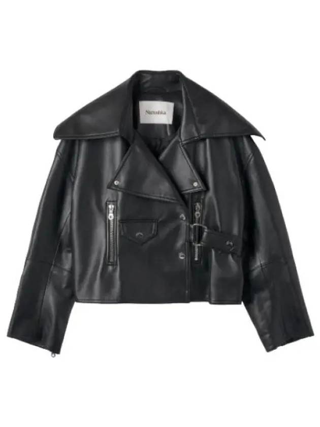 Nanushka Ado Jacket Black Rider Leather - NANUSHKA - BALAAN 1