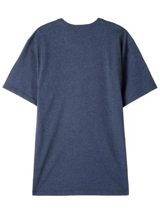 Fox Head Patch Classic Short Sleeve T-Shirt Navy Melange - MAISON KITSUNE - BALAAN 4