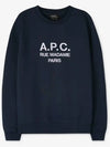 Rufus Embroidery Logo Sweatshirt Navy - A.P.C. - BALAAN 3