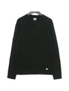 12Th Anniversary Mini Logo Patch Knit Top Dark Green - CP COMPANY - BALAAN 1