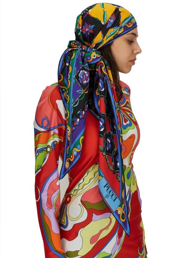 Pucci Silk Scarf With Festive Print - EMILIO PUCCI - BALAAN 1