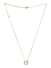 Gancini 3D Crystal Necklace Gold - SALVATORE FERRAGAMO - BALAAN 3