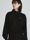 String Crop Sweatshirts Black - THE GREEN LAB - BALAAN 4