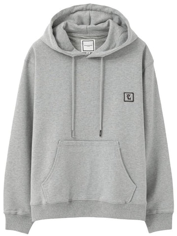 Back Logo Cotton Hoodie Grey - WOOYOUNGMI - BALAAN 1