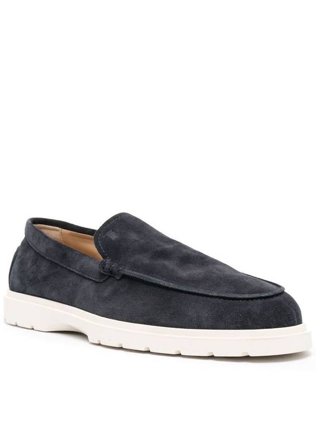 Casual Suede Slipper Loafers Navy - TOD'S - BALAAN 3