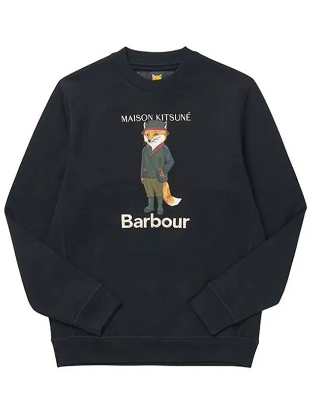 Logo Print Sweatshirt Black - BARBOUR - BALAAN 5